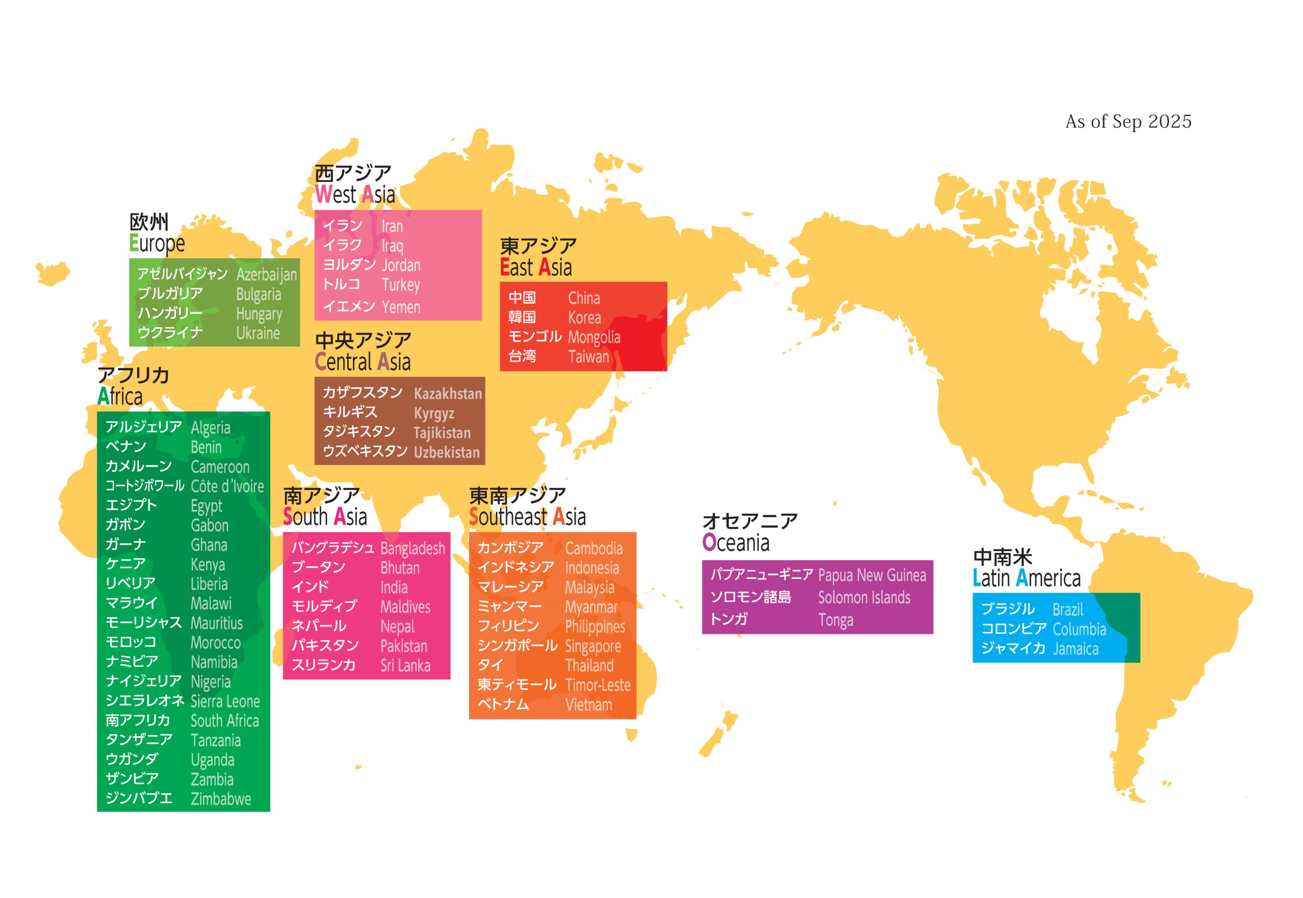Nationalities of Applicants to FALIA Essay Competitions in the past